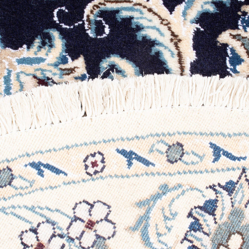 Nain Teppich 150x150cm - Perserteppich - dunkelblau
