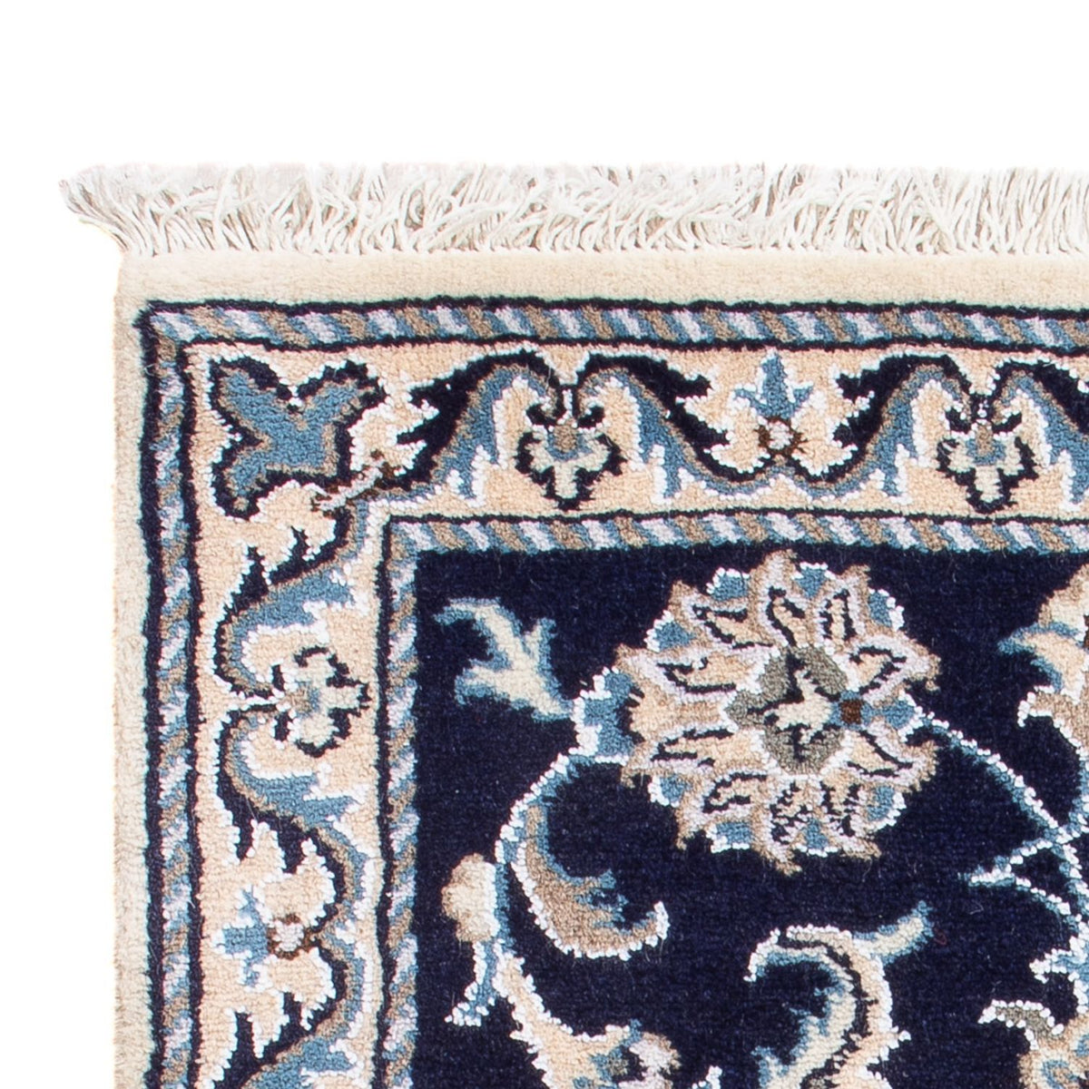 Perserteppich - Nain - Royal - 60 x 90 cm - dunkelblau