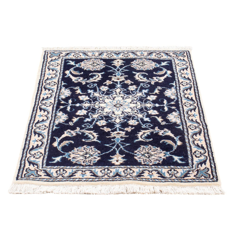 Perserteppich - Nain - Royal - 60 x 90 cm - dunkelblau