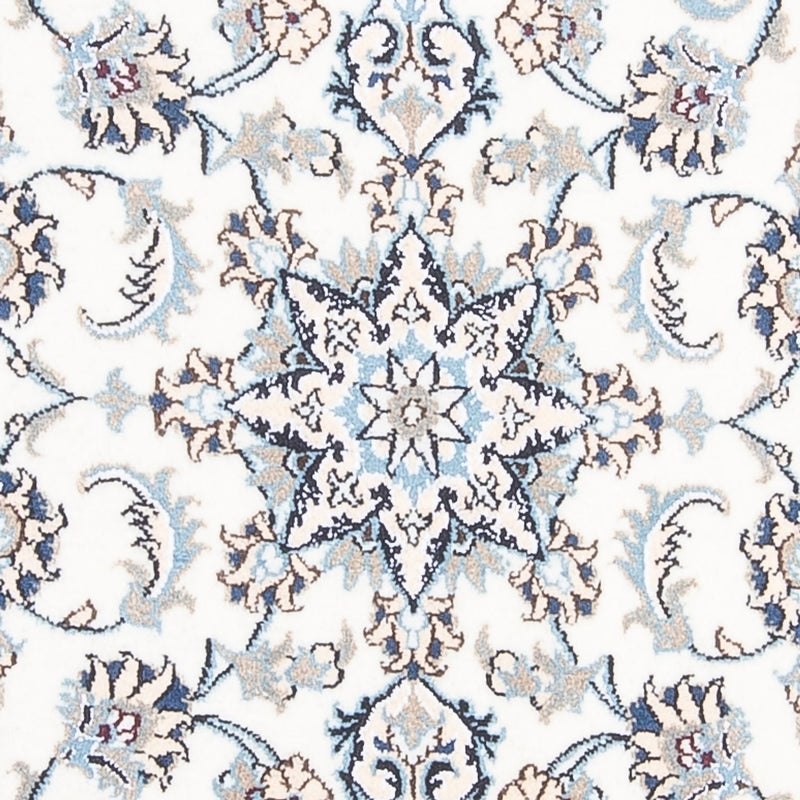 Nain Teppich 80x393cm - Perserteppich - silber