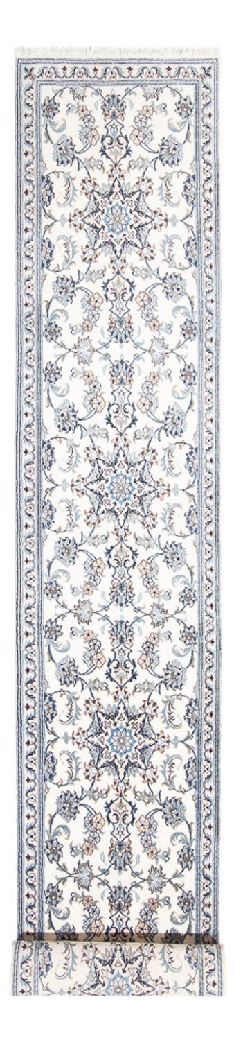 Läufer Perser - Nain - 80 x 400 cm - silber