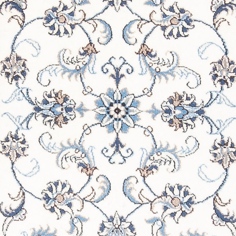 Nain Teppich 78x288cm - Perserteppich - silber