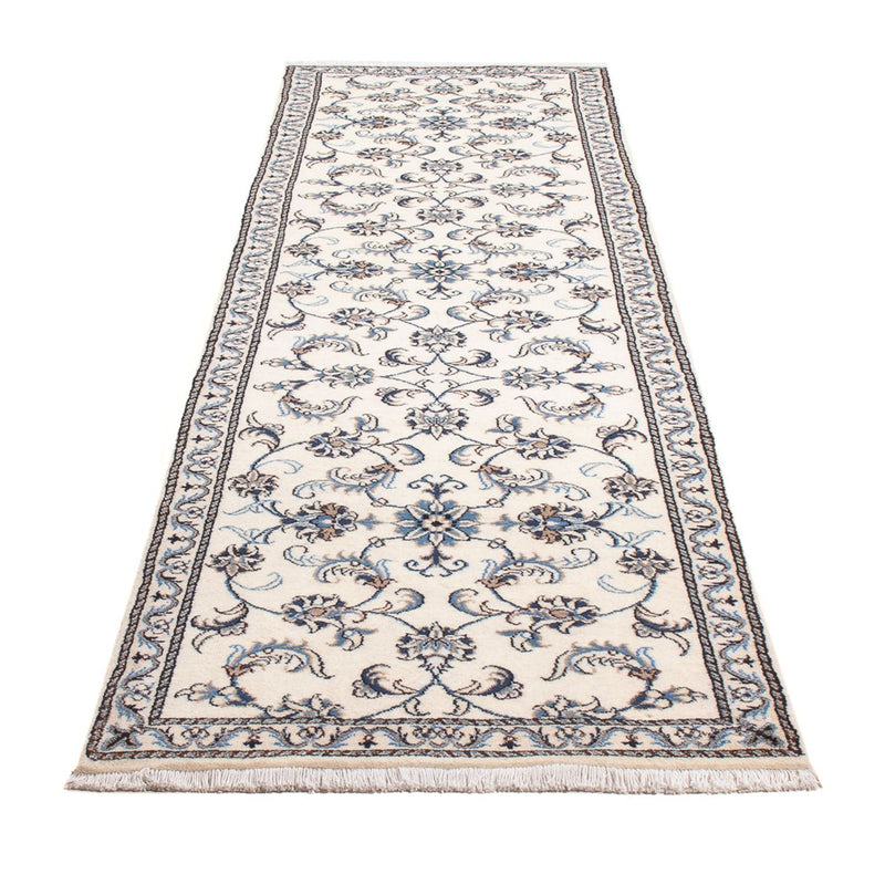 Nain Teppich 78x288cm - Perserteppich - silber