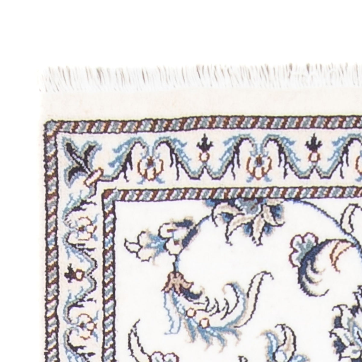 Läufer Perser - Nain - 82 x 295 cm - silber
