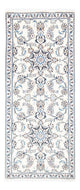 Nain Teppich 80x194cm - Perserteppich - silber