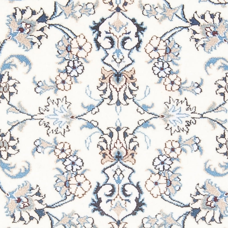 Nain Teppich 80x194cm - Perserteppich - silber