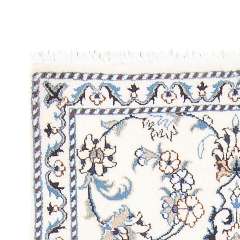 Nain Teppich 80x194cm - Perserteppich - silber