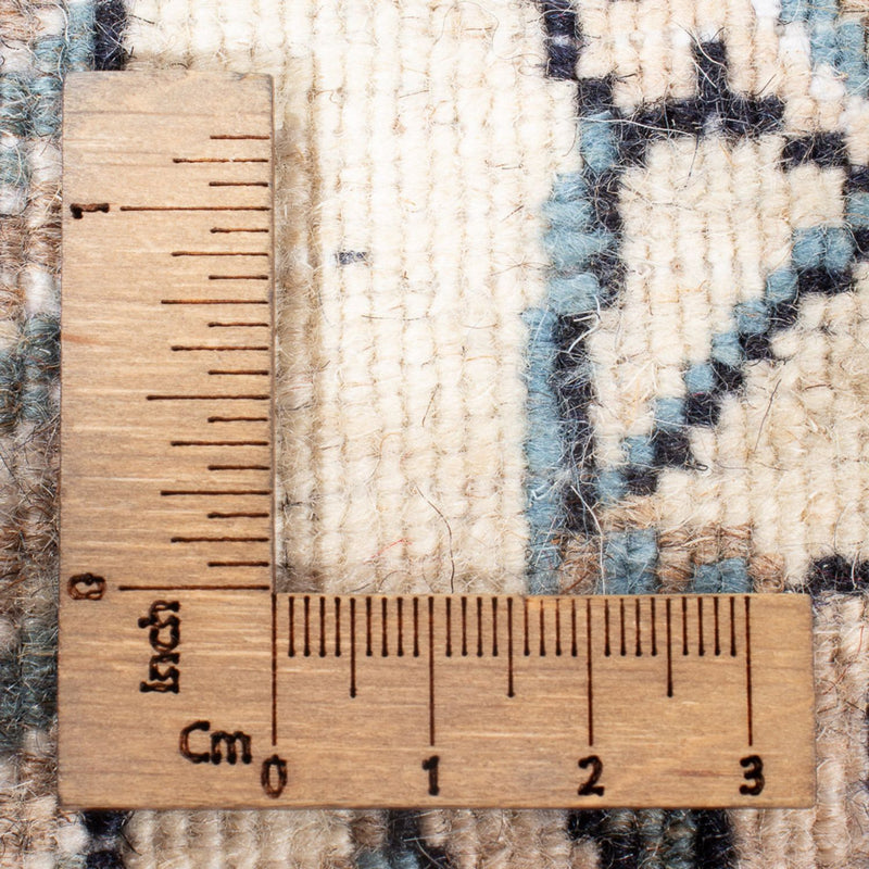Nain Teppich 75x197cm - Perserteppich - silber