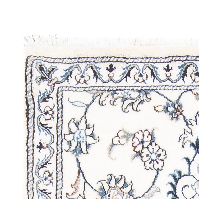 Nain Teppich 77x196cm - Perserteppich - silber