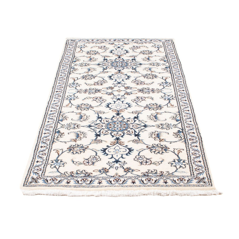 Nain Teppich 77x196cm - Perserteppich - silber