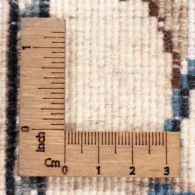 Nain Teppich 77x196cm - Perserteppich - silber