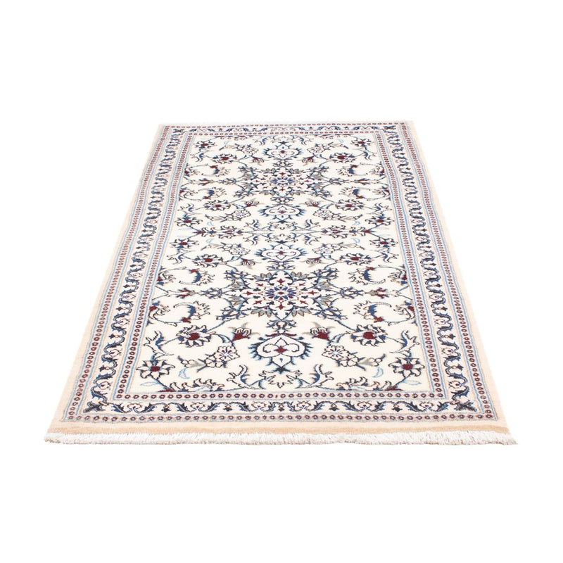 Nain Teppich 88x192cm - Perserteppich - silber