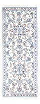 Nain Teppich 78x204cm - Perserteppich - silber