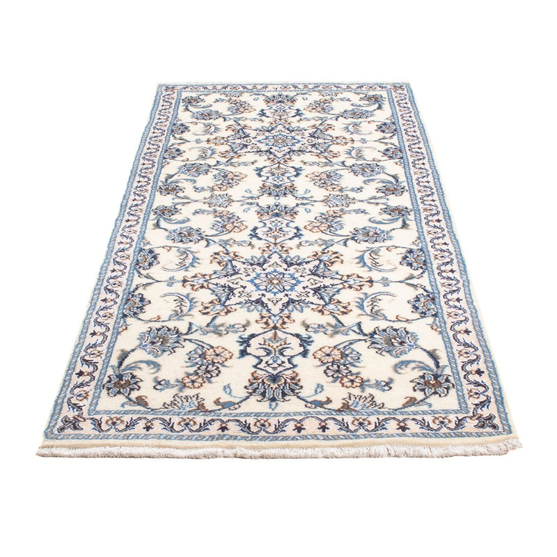 Nain Teppich 78x204cm - Perserteppich - silber