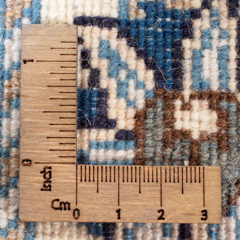 Nain Teppich 78x204cm - Perserteppich - silber