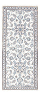 Läufer Perser - Nain - 78 x 198 cm - silber