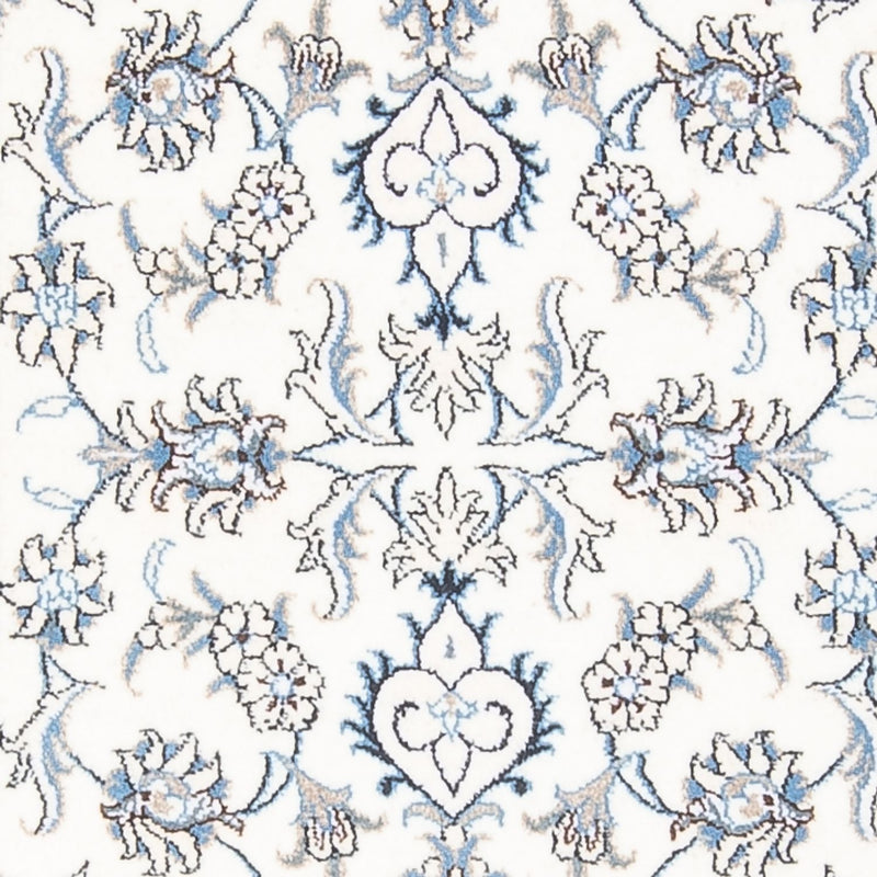 Nain Teppich 77x200cm - Perserteppich - silber