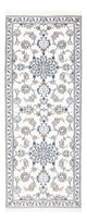 Nain Teppich 76x197cm - Perserteppich - silber