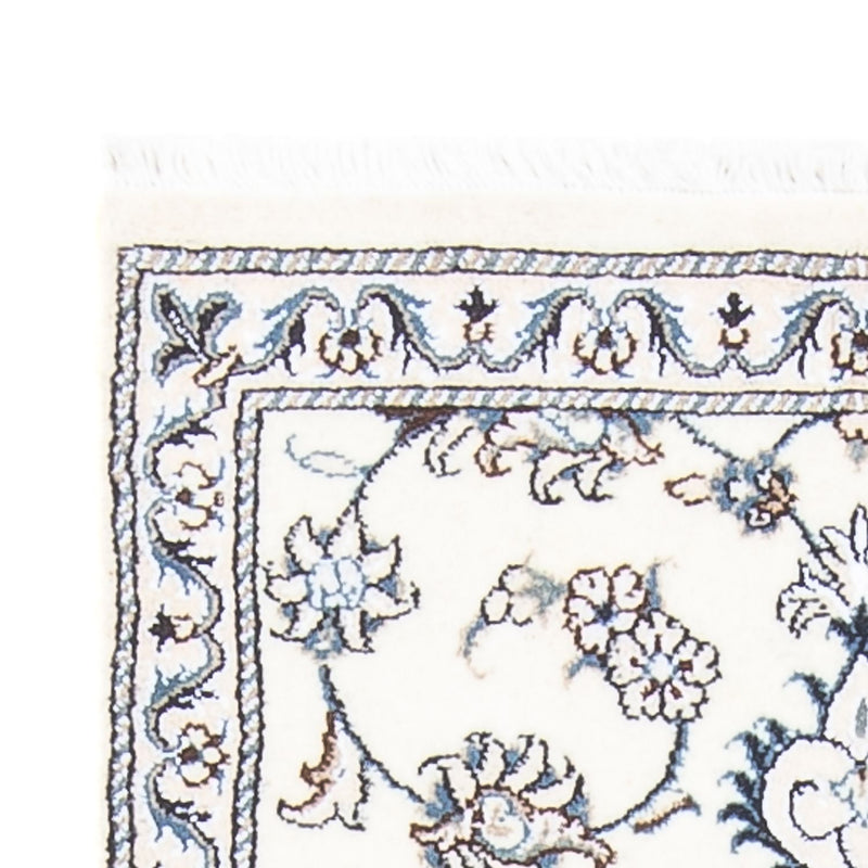 Nain Teppich 76x197cm - Perserteppich - silber