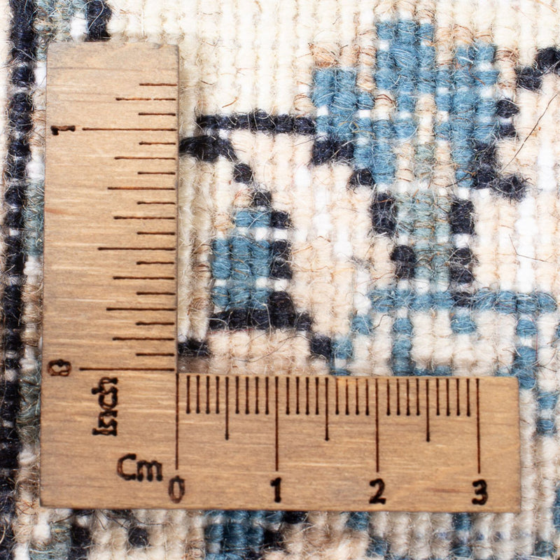 Nain Teppich 76x197cm - Perserteppich - silber