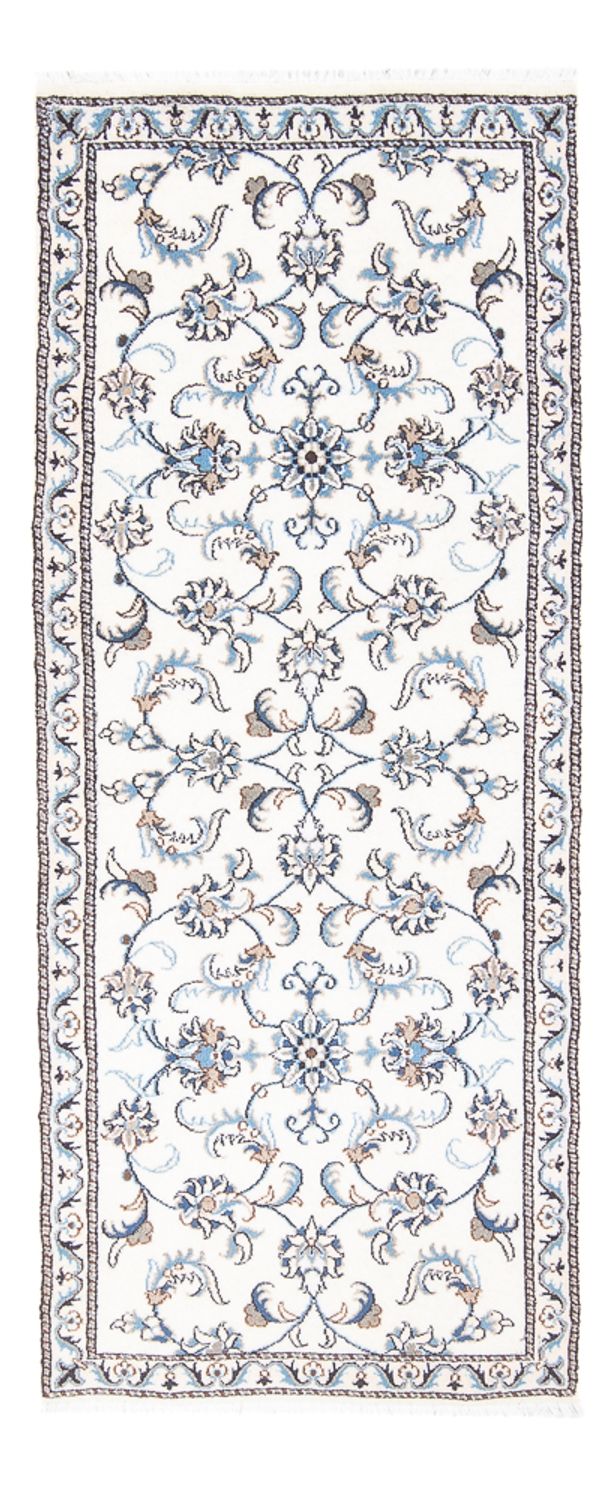 Läufer Perser - Nain - 80 x 200 cm - silber