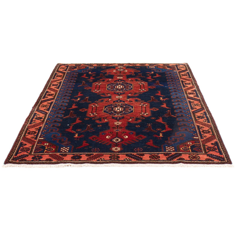 Hamadan Teppich 136x197cm - Perserteppich - blau