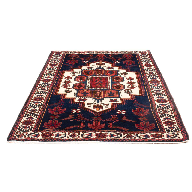Hamadan Teppich 125x202cm - Perserteppich - dunkelblau
