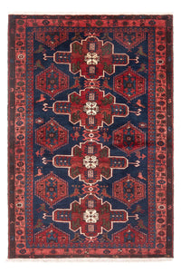 Hamadan Teppich 128x197cm - Perserteppich - dunkelblau – product image