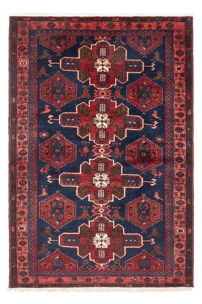 Hamadan Teppich 128x197cm - Perserteppich - dunkelblau