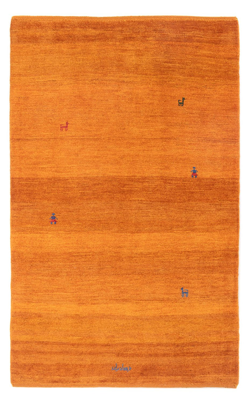 Gabbeh Persisch Teppich 119x175cm - Perserteppich Wollteppich - orange