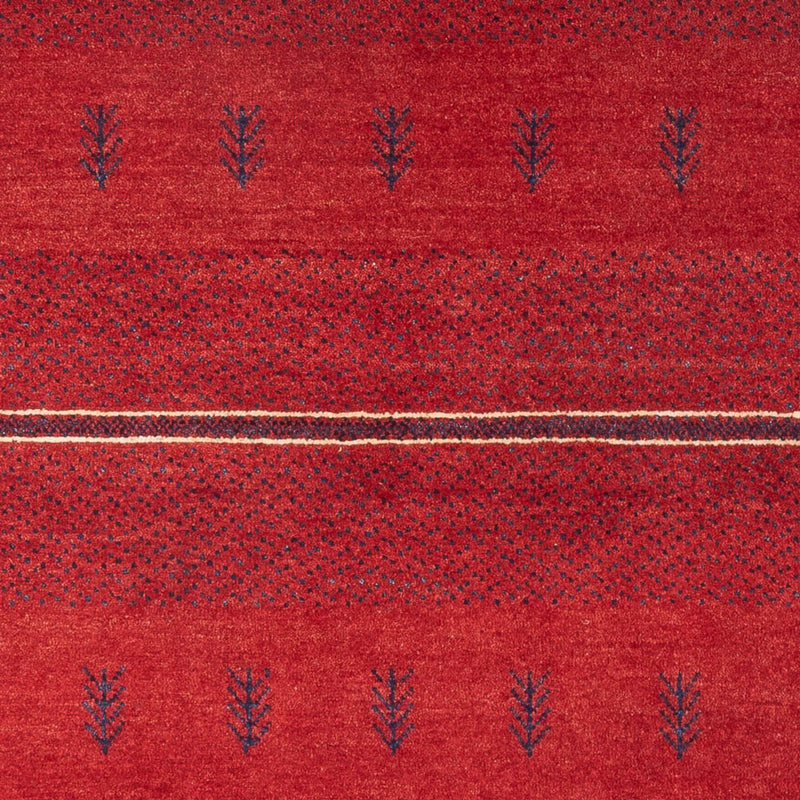Gabbeh Persisch Teppich 125x185cm - Perserteppich Wollteppich - rot