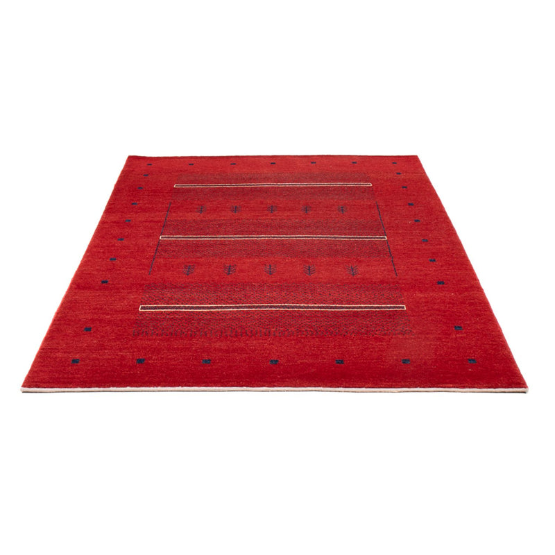Gabbeh Persisch Teppich 125x185cm - Perserteppich Wollteppich - rot