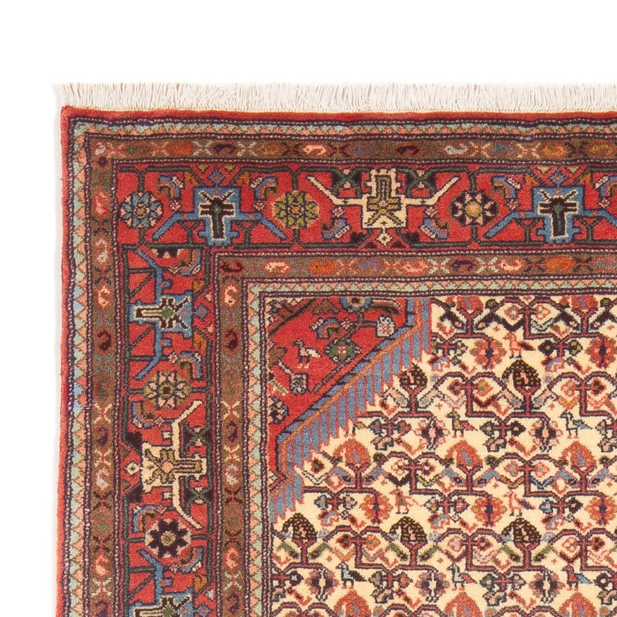 Hamadan Teppich 123x198cm - Perserteppich - creme