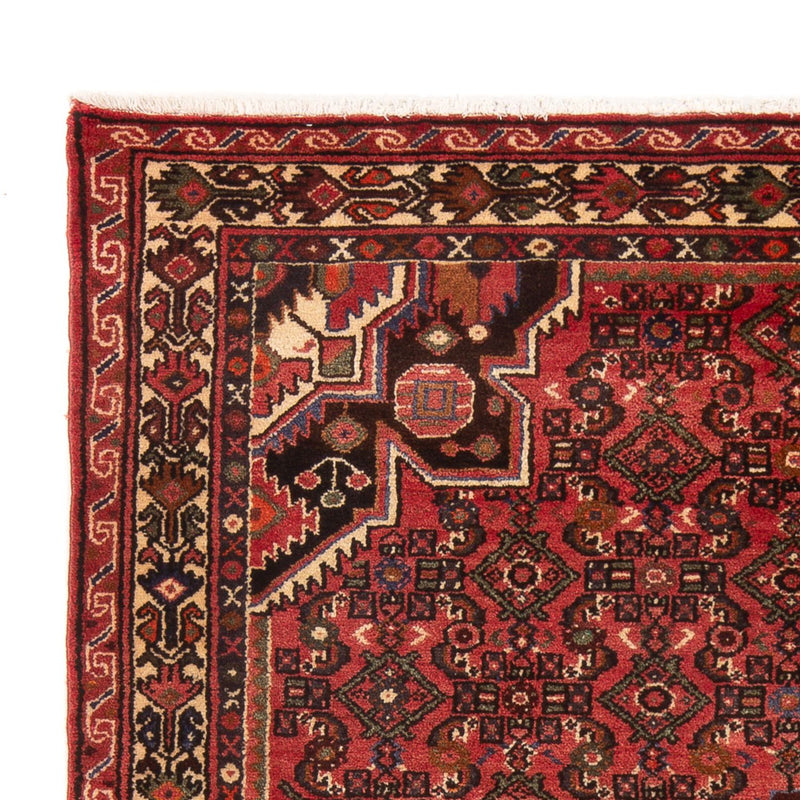 Hamadan Teppich 155x220cm - Perserteppich - rot