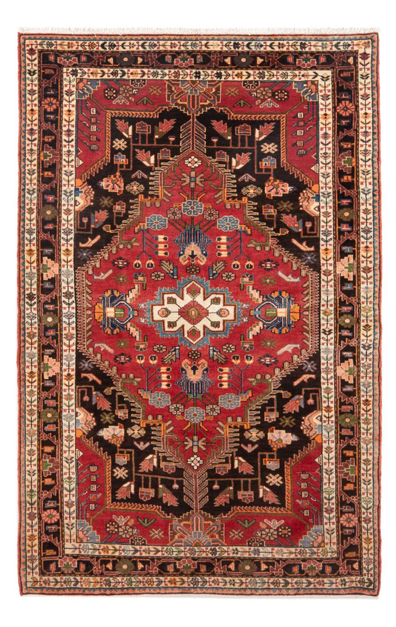 Hamadan Teppich 140x223cm - Perserteppich - rot