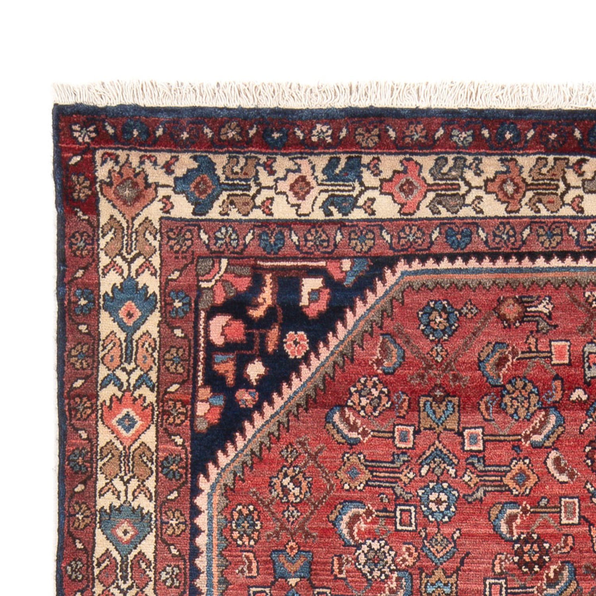 Hamadan Teppich 140x215cm - Perserteppich - rot