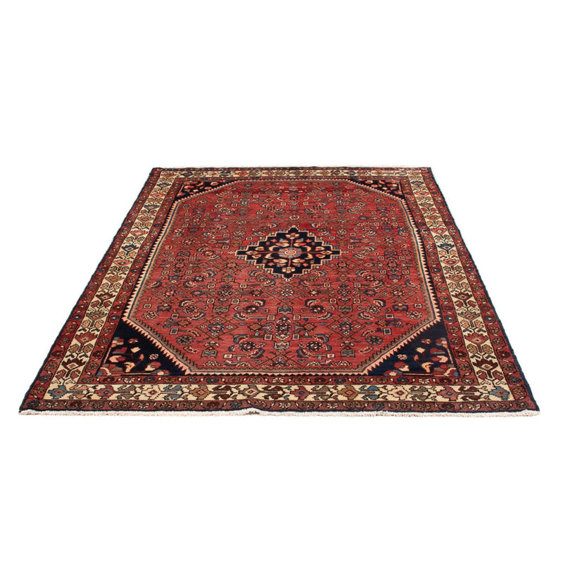 Hamadan Teppich 140x215cm - Perserteppich - rot