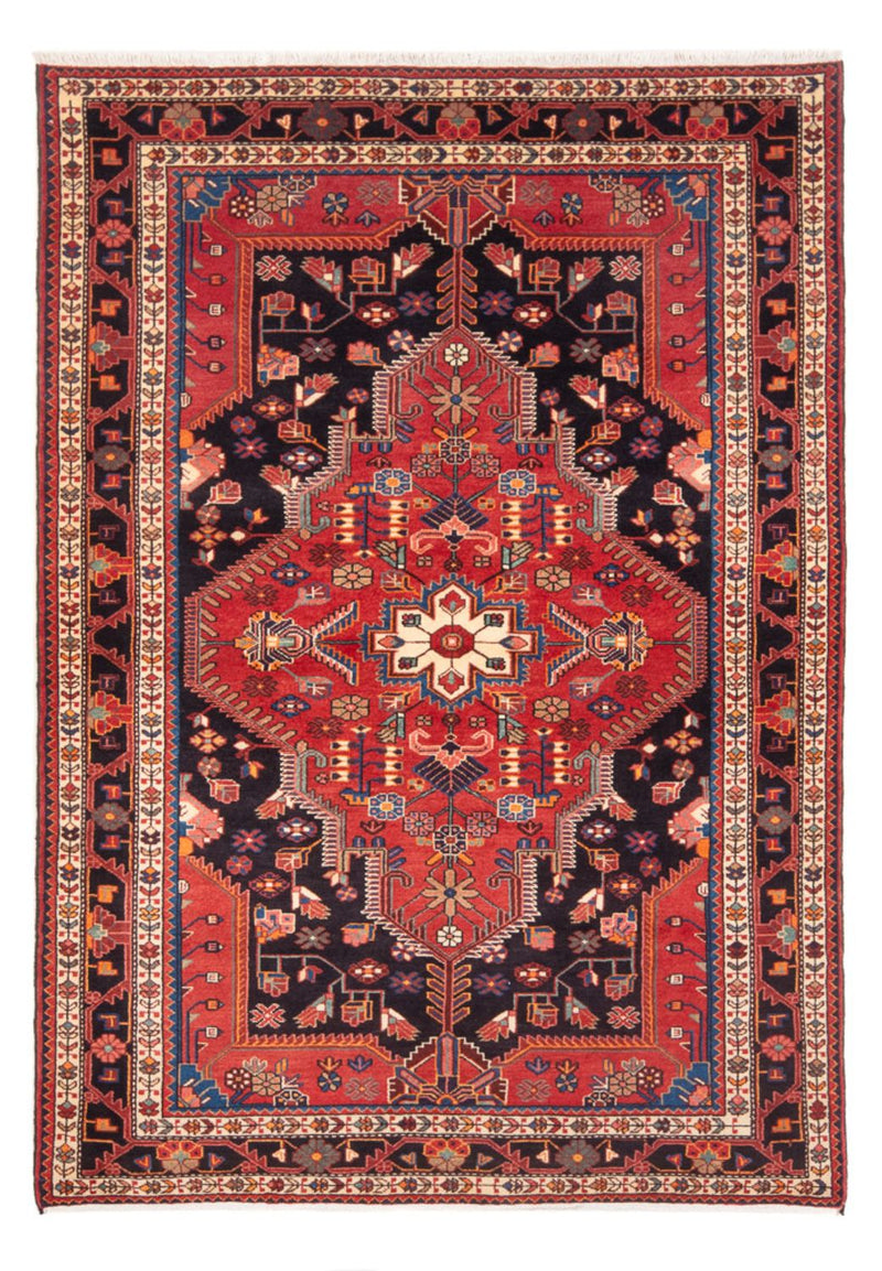 Hamadan Teppich 145x215cm - Perserteppich - rot