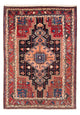 Hamadan Teppich 111x165cm - Perserteppich - dunkelblau