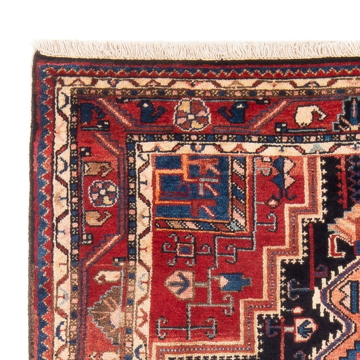 Hamadan Teppich 111x165cm - Perserteppich - dunkelblau