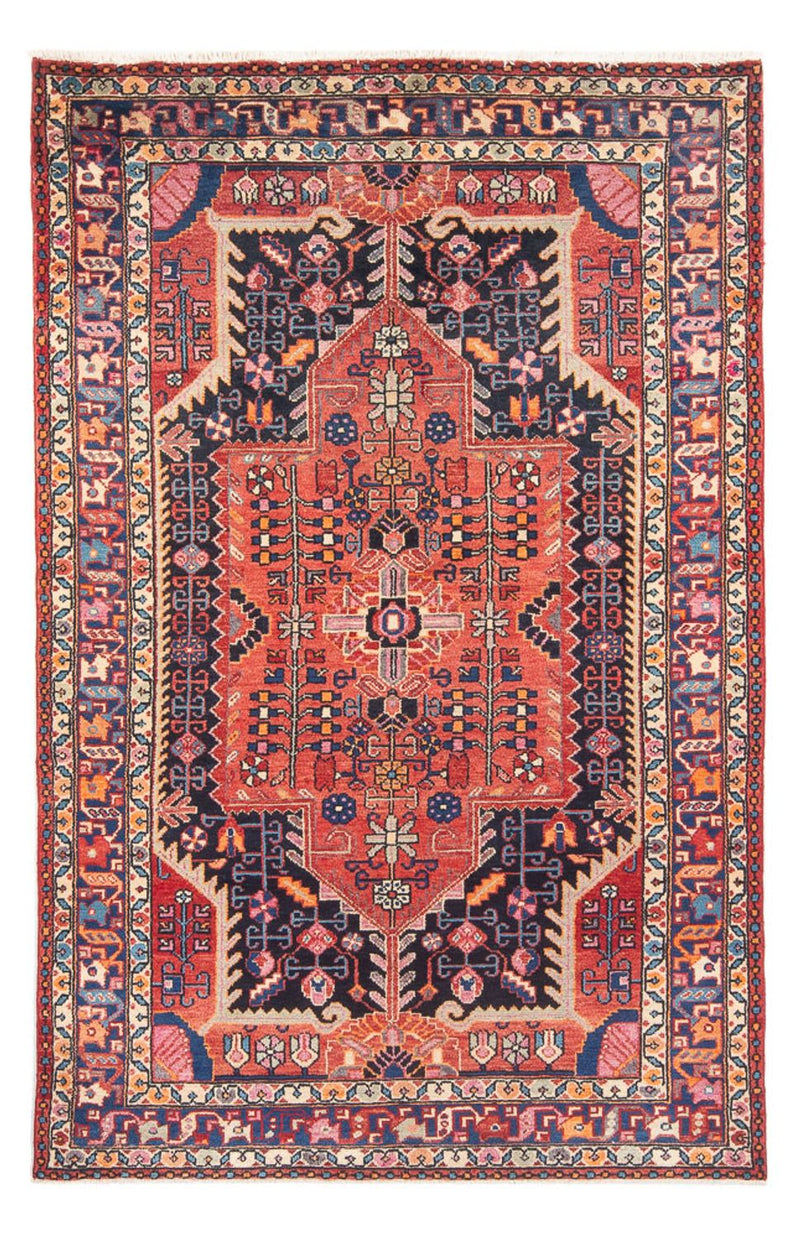 Hamadan Teppich 148x248cm - Perserteppich - hellrot
