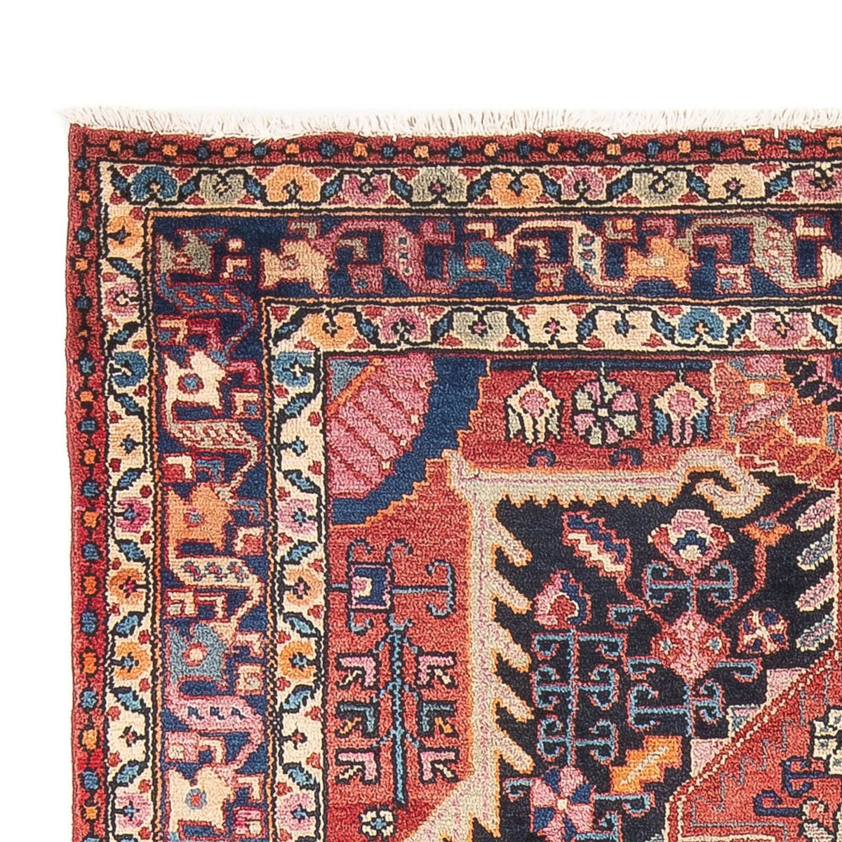 Hamadan Teppich 148x248cm - Perserteppich - hellrot