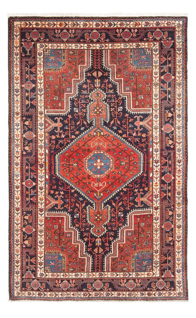 Hamadan Teppich 138x225cm - Perserteppich - hellrot