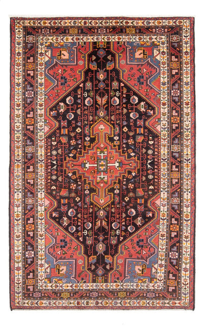Hamadan Teppich 137x233cm - Perserteppich - hellrot