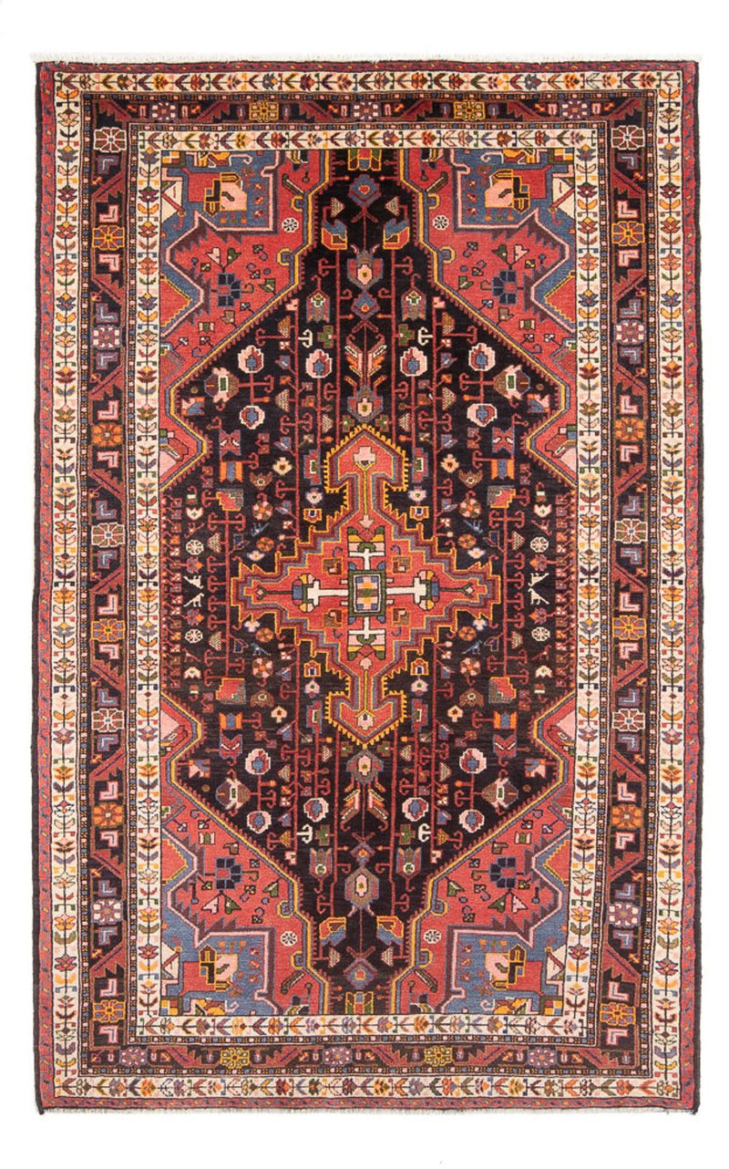 Hamadan Teppich 137x233cm - Perserteppich - hellrot