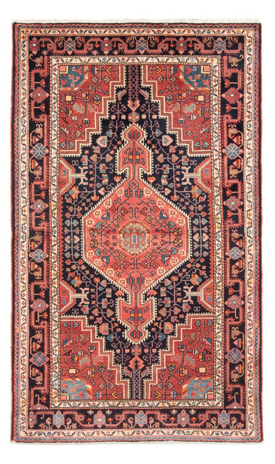 Hamadan Teppich 138x240cm - Perserteppich - hellrot