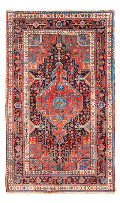 Hamadan Teppich 137x230cm - Perserteppich - hellrot