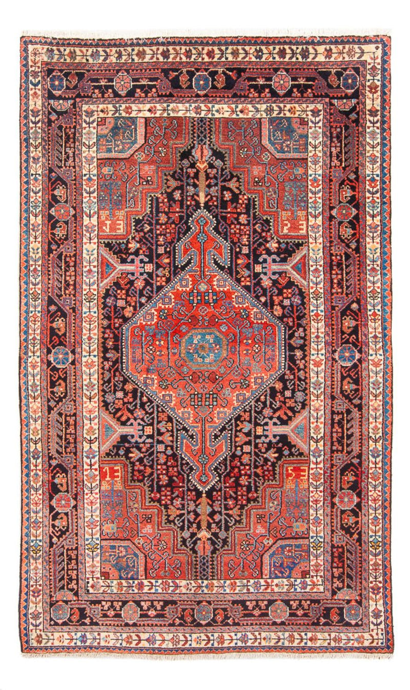 Hamadan Teppich 137x230cm - Perserteppich - hellrot