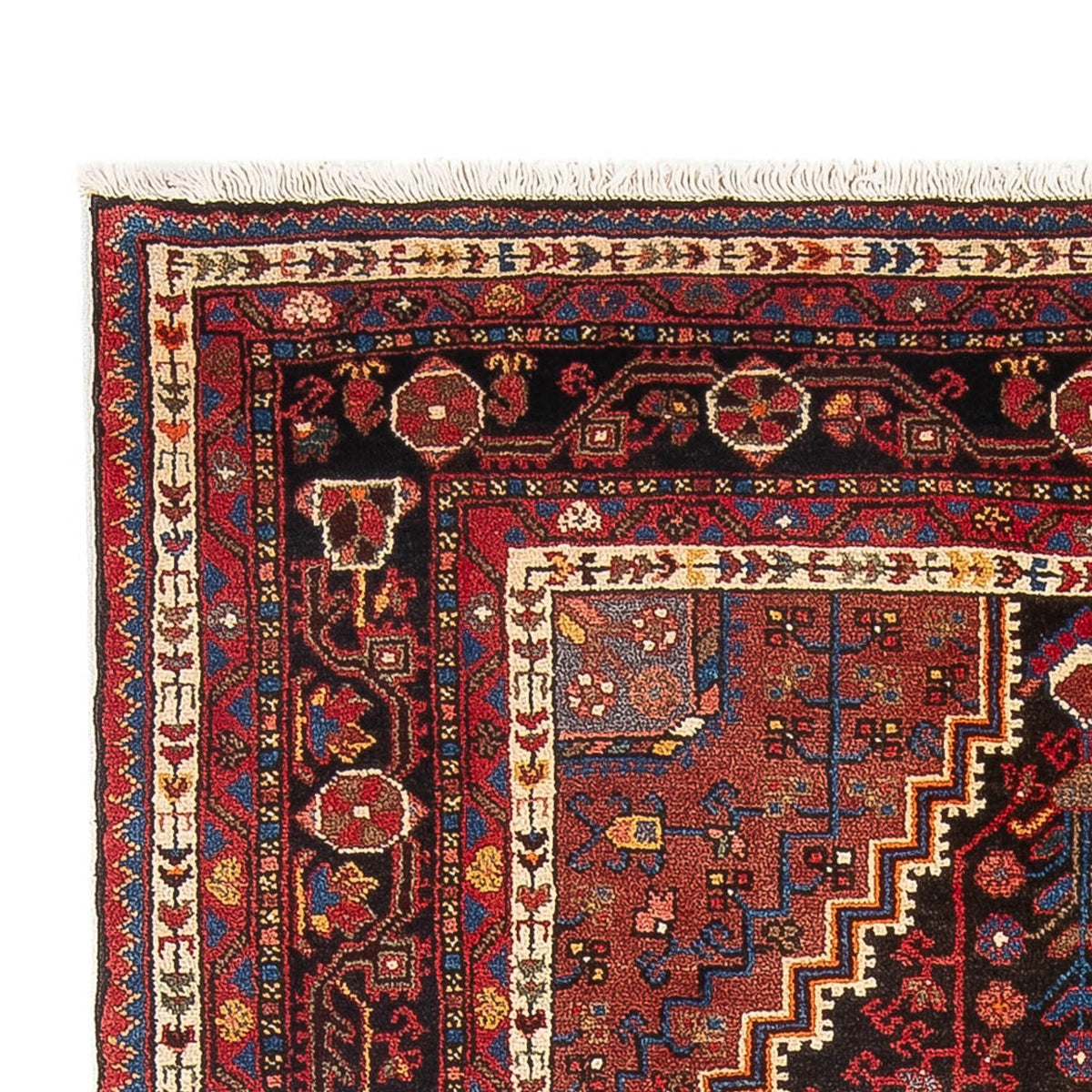Hamadan Teppich 138x241cm - Perserteppich - rot