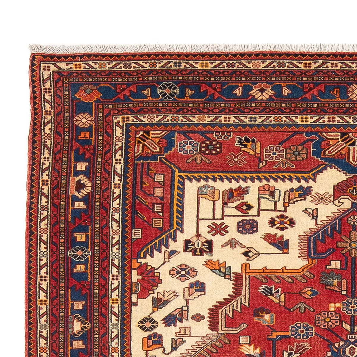 Hamadan Teppich 175x240cm - Perserteppich - rot
